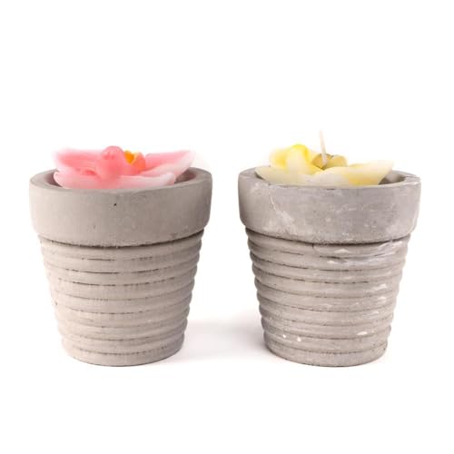 ROCKING GIFTS Set mit 2 Duftkerzen in Zementglas, 2 Modelle Rosa und Gelb, 9 cm ROCKING GIFTS Set mit 2 Duftkerzen in Zementglas, 2 Modelle Rosa und Gelb, 9 cm von ROCKING GIFTS
