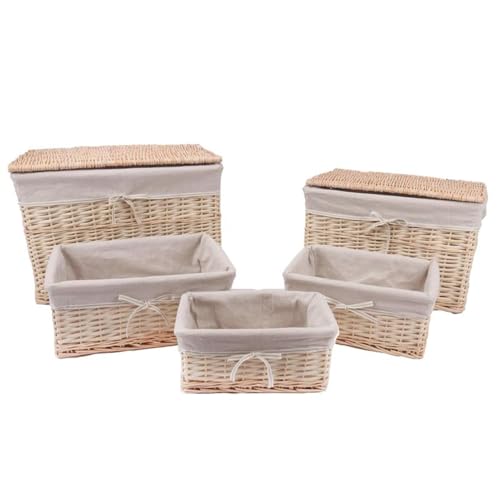 ROCKING GIFTS Set mit 2 Truhen mit 3 Weidenkörben, 60 x 40 x 40 cm, Aufbewahrungskörbe ROCKING GIFTS Set mit 2 Truhen mit 3 Weidenkörben, 60 x 40 x 40 cm, Aufbewahrungskörbe von ROCKING GIFTS