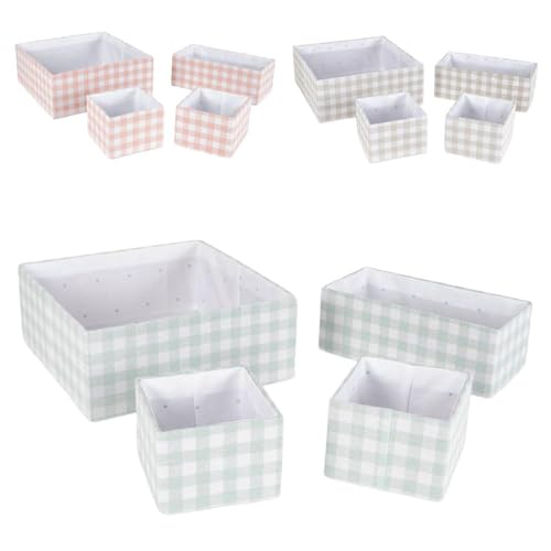 ROCKING GIFTS Set mit 4 Körben x 3 Modelle, 30 x 30 x 12 cm, Polyester, Aufbewahrung, Dekoration, Zuhause, Textilien ROCKING GIFTS Set mit 4 Körben x 3 Modelle, 30 x 30 x 12 cm, Polyester, Aufbewahrung, Dekoration, Zuhause, Textilien von ROCKING GIFTS