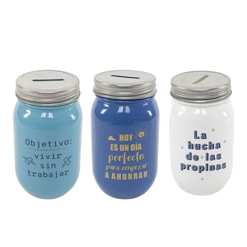 ROCKING GIFTS Spardose aus Glas, 13 cm x 3 Modelle, dekorative Aufbewahrungsbox, Geschenk, transparent ROCKING GIFTS Spardose aus Glas, 13 cm x 3 Modelle, dekorative Aufbewahrungsbox, Geschenk, transparent von ROCKING GIFTS