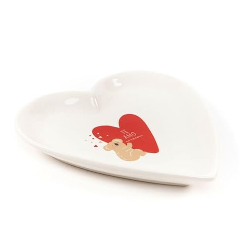 ROCKING GIFTS Tablett Herz Schmuck 21 cm: dekorative Aufbewahrung, originelles Geschenk, elegantes Design von ROCKING GIFTS