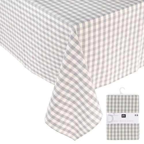 ROCKING GIFTS Tischdecke, 145 x 200 cm, Grau, Polyester, strapazierfähig, dekorativ, Tisch von ROCKING GIFTS