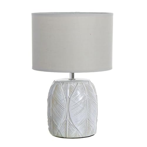 ROCKING GIFTS Tischlampe aus weißer Keramik mit Blättern mit Glocke, elegante Dekoration, warmes oder kaltes Licht, für Wohnzimmer oder Schlafzimmer, 33 cm ROCKING GIFTS Tischlampe aus weißer Keramik mit Blättern mit Glocke, elegante Dekoration, warmes oder kaltes Licht, für Wohnzimmer oder Schlafzimmer, 33 cm von ROCKING GIFTS