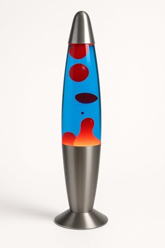 ROCKING GIFTS Tischleuchte Lava 35 cm Blau-Rot mit Schalter, inkl. E14 Leuchtmittel, Plasmalampen, Magma, Medusa Colours von ROCKING GIFTS