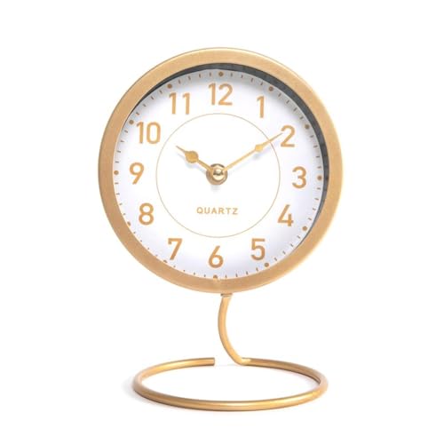 ROCKING GIFTS Tischuhr aus vergoldetem Metall, moderner Stil, für Schreibtisch, Wohnzimmer, Schlafzimmer, 20 cm ROCKING GIFTS Tischuhr aus vergoldetem Metall, moderner Stil, für Schreibtisch, Wohnzimmer, Schlafzimmer, 20 cm von ROCKING GIFTS