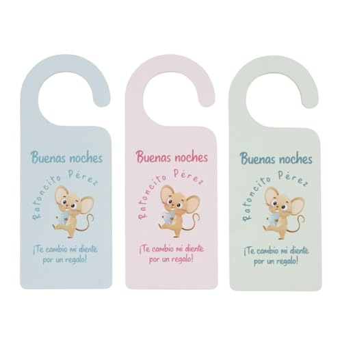 ROCKING GIFTS Türaufhänger Mäusetier X3 Modelle 23 cm Holz Kinderzimmer von ROCKING GIFTS