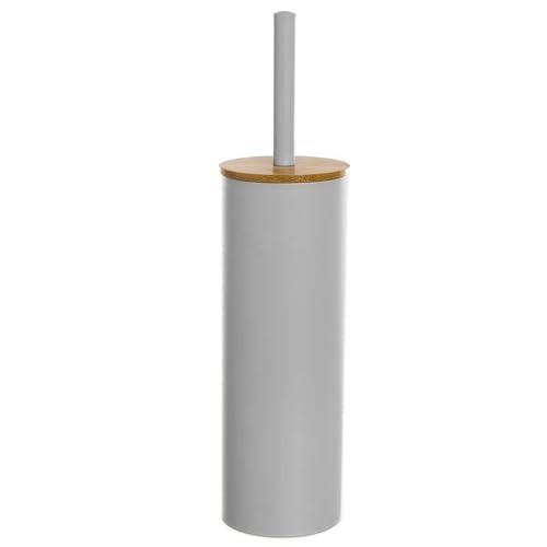ROCKING GIFTS WC-Garnitur aus Metall/Holz mit Deckel, Grau, 38 cm von ROCKING GIFTS