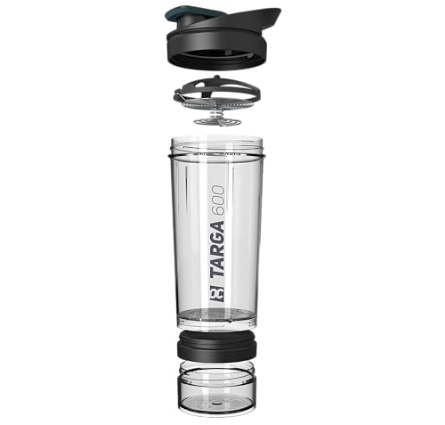ROCKITZ Protein Shaker 500ml mit Pulverfach - einzigartiges Konzept - dicht + leichte Reinigung + Protein Mischfeder = perfekt cremige Shakes ohne Klumpen – Premium Fitness Shaker Proteinshake ROCKITZ Protein Shaker 500ml mit Pulverfach - einzigartiges Konzept - dicht + leichte Reinigung + Protein Mischfeder = perfekt cremige Shakes ohne Klumpen – Premium Fitness Shaker Proteinshake von ROCKITZ