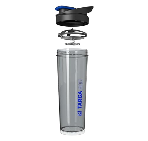 ROCKITZ Protein Shaker 800ml - leichte Reinigung + Protein Mischfeder = perfekt cremige Shakes ohne Klumpen - Fitness Wasserflasche Trinkflasche von ROCKITZ
