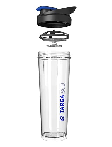 ROCKITZ Protein Shaker 800ml - leichte Reinigung + Protein Mischfeder = perfekt cremige Shakes ohne Klumpen - Fitness Wasserflasche Trinkflasche von ROCKITZ