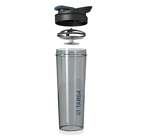 ROCKITZ Protein Shaker 800ml - leichte Reinigung + Protein Mischfeder = perfekt cremige Shakes ohne Klumpen - Fitness Wasserflasche Trinkflasche von ROCKITZ