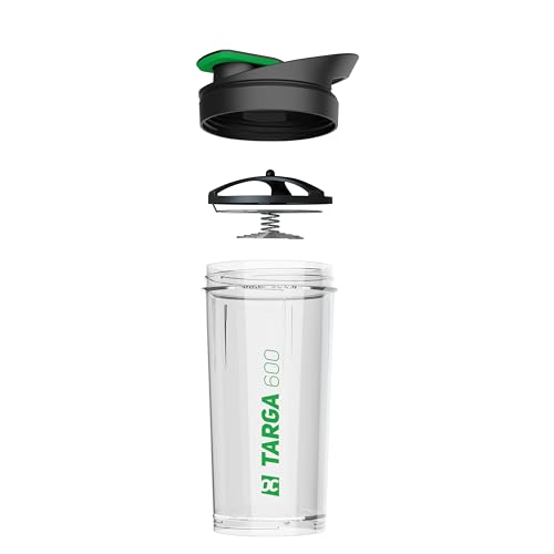 Rockitz Premium Protein Shaker 500ml - erstklassige Mischfunktion mit Infusion Sieb - für super cremige Fitness Eiweiß Shakes, Proteinshake Becher,Transparent | Grün von ROCKITZ
