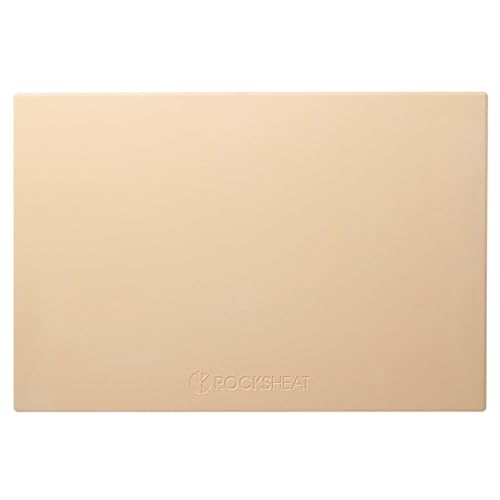 ROCKSHEAT 50,8 x 34,3 cm Pizzastein, Cordierit Pizzablech für Backofen Grill und BBQ, rechteckiger großer Backstein für Brot, langlebiger Kochstein, thermisch stoßfest von ROCKSHEAT