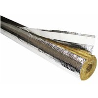 Rohr Isolierung 100% Rohrschale alukaschiert Rohrisolierung 28 x 30mm 1m - Rockwool von ROCKWOOL