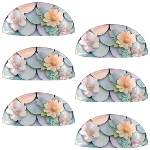 6 Packungen Schrankgriffe, Meerjungfrauen-Waage mit Blume, Muschelform, Schubladengriffe für Küche, Schrank, Kleiderschrank, Möbelbeschläge 6 Packungen Schrankgriffe, Meerjungfrauen-Waage mit Blume, Muschelform, Schubladengriffe für Küche, Schrank, Kleiderschrank, Möbelbeschläge von RODAILYCAY