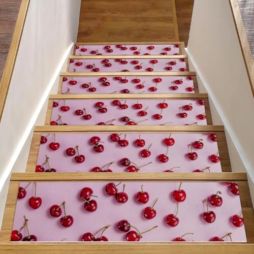 RODAILYCAY 15 Stück Stufenmatten Teppich rutschfest 76 x 20 cm Treppenstufen für Holzstufen Innenbereich, Kirschrosa schöne Einfassung Staicase Läufer Teppich Matte für Kinder Ältere und Hunde RODAILYCAY 15 Stück Stufenmatten Teppich rutschfest 76 x 20 cm Treppenstufen für Holzstufen Innenbereich, Kirschrosa schöne Einfassung Staicase Läufer Teppich Matte für Kinder Ältere und Hunde von RODAILYCAY
