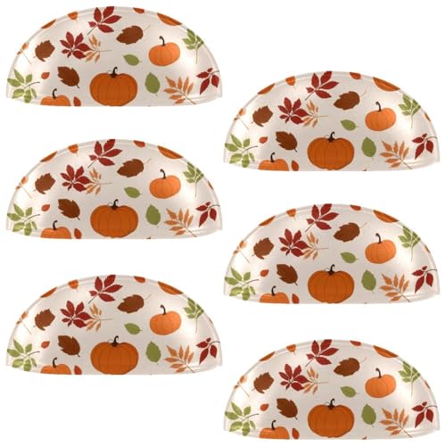 RODAILYCAY 6 Packungen Thanksgiving-Kürbis-Schrankknäufe, moderne Küchenschrankgriffe mit Schrauben, Schubladengriffe für Schrank, Tür, 6 Stück RODAILYCAY 6 Packungen Thanksgiving-Kürbis-Schrankknäufe, moderne Küchenschrankgriffe mit Schrauben, Schubladengriffe für Schrank, Tür, 6 Stück von RODAILYCAY