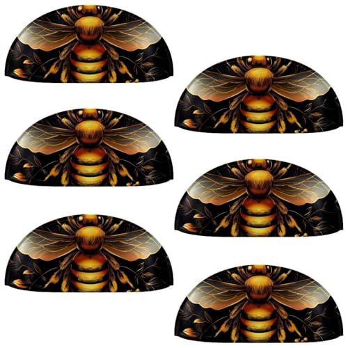 RODAILYCAY 6 Stück Bee Schrankknäufe, moderne Küchenschrankgriffe mit Schrauben, Schubladengriffe für Schrank, Tür, 6 Stück RODAILYCAY 6 Stück Bee Schrankknäufe, moderne Küchenschrankgriffe mit Schrauben, Schubladengriffe für Schrank, Tür, 6 Stück von RODAILYCAY