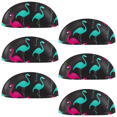 RODAILYCAY 6 Stück Flamingo Küchenschrankgriffe, Schubladenknöpfe, Muschelförmige Schubladengriffe für Schrank, Kleiderschrank, Möbelbeschläge RODAILYCAY 6 Stück Flamingo Küchenschrankgriffe, Schubladenknöpfe, Muschelförmige Schubladengriffe für Schrank, Kleiderschrank, Möbelbeschläge von RODAILYCAY