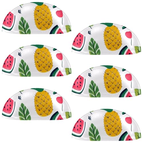 RODAILYCAY 6 Stück Küchenschrank-Schubladengriffe, Hello Summer Ananas, Wassermelone, Küchenschrankgriffe mit Doppellöchern, Schrankknöpfe für Kommoden, Schubladen, Möbelbeschläge RODAILYCAY 6 Stück Küchenschrank-Schubladengriffe, Hello Summer Ananas, Wassermelone, Küchenschrankgriffe mit Doppellöchern, Schrankknöpfe für Kommoden, Schubladen, Möbelbeschläge von RODAILYCAY