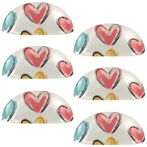 RODAILYCAY 6 Stück Liebesherz-Kabinettknöpfe, Küchenschrankgriffe mit Schrauben, 8,9 cm, moderne Schubladengriffe für Schrank, Tür, 8,9 cm RODAILYCAY 6 Stück Liebesherz-Kabinettknöpfe, Küchenschrankgriffe mit Schrauben, 8,9 cm, moderne Schubladengriffe für Schrank, Tür, 8,9 cm von RODAILYCAY