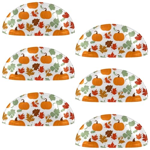 RODAILYCAY 6 Stück Thanksgiving-Kürbis-Küchenschrankknauf, Schubladengriffe, Schrankgriffe mit Doppellöchern, Kommodenknöpfe für Schublade, Schrank, Kleiderschrank RODAILYCAY 6 Stück Thanksgiving-Kürbis-Küchenschrankknauf, Schubladengriffe, Schrankgriffe mit Doppellöchern, Kommodenknöpfe für Schublade, Schrank, Kleiderschrank von RODAILYCAY