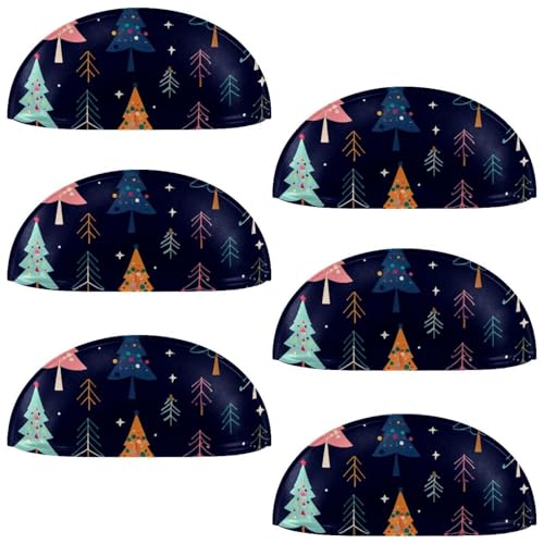 RODAILYCAY 6 Stück Weihnachtsbaum-Schrankgriffe, Muschelförmige Schubladenknöpfe, Schubladengriffe für Küche, Schrank, Kleiderschrank, Möbelbeschläge von RODAILYCAY