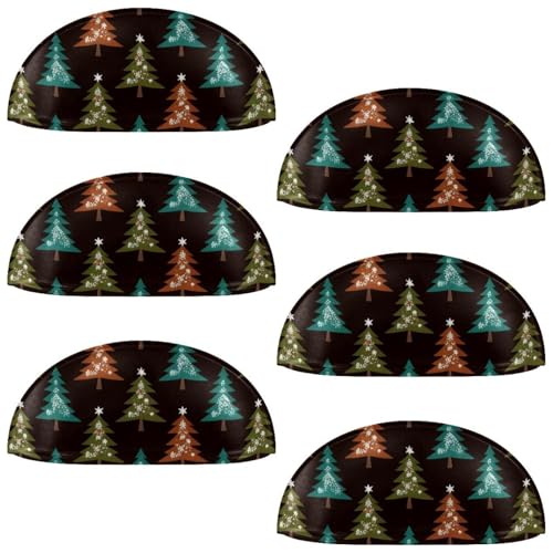 RODAILYCAY 6 Stück Weihnachtsbaum-Schubladengriffe, Küchengriffe, halbrunde Schubladengriffe und Knäufe, Doppellochgriff für Schublade, Schrank, Kleiderschrank, Schrank-Hardware RODAILYCAY 6 Stück Weihnachtsbaum-Schubladengriffe, Küchengriffe, halbrunde Schubladengriffe und Knäufe, Doppellochgriff für Schublade, Schrank, Kleiderschrank, Schrank-Hardware von RODAILYCAY