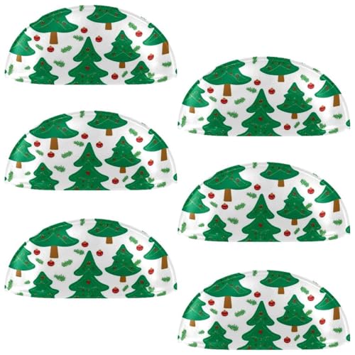 RODAILYCAY 6 Stück Weihnachtsbaum-Schubladenknöpfe, Schrankknöpfe, Kommodengriffe, Schubladengriffe für Küchen- und Badezimmerschränke von RODAILYCAY