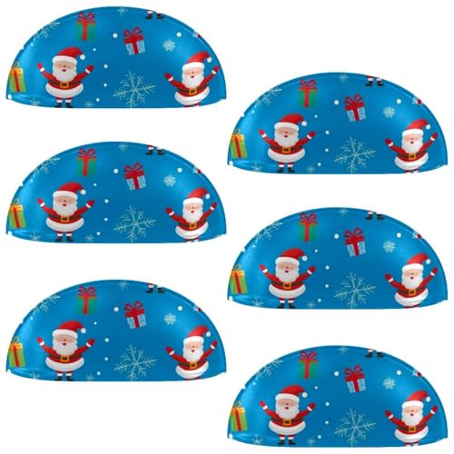 RODAILYCAY 6 Stück Weihnachtsmann-Küchenschrank-Schubladengriffe, Schrankgriffe mit Doppellöchern, Kommodenknöpfe für Schrank, Schrank, Kleiderschrank von RODAILYCAY