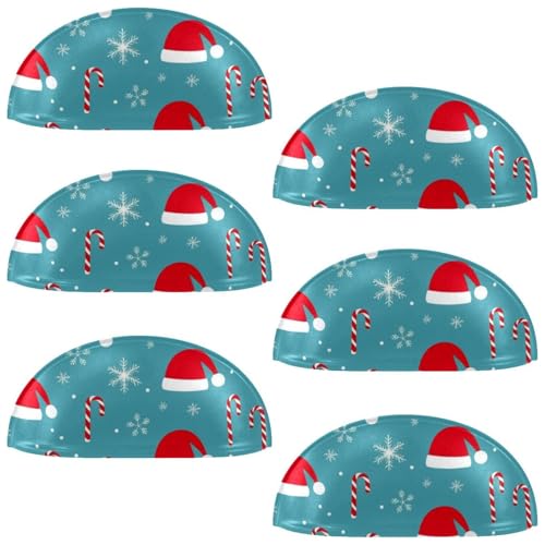 RODAILYCAY 6 Stück Weihnachtsmützen-Schrankknäufe, Küchenschrankgriffe mit Schrauben, 8,9 cm, moderne Schubladengriffe für Schrank, Tür, 8,9 cm von RODAILYCAY