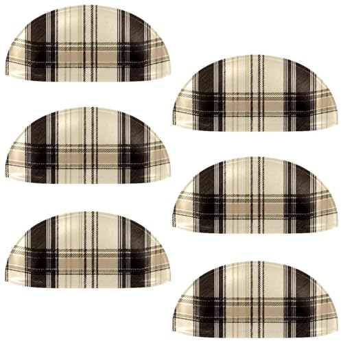 RODAILYCAY 6 Stück halbrunde Küchengriffe für Schubladen, klassisches Karomuster, Schubladengriffe und Knäufe, Doppellochgriff für Schubladen, Schrank, Kleiderschrank, Schrank-Hardware RODAILYCAY 6 Stück halbrunde Küchengriffe für Schubladen, klassisches Karomuster, Schubladengriffe und Knäufe, Doppellochgriff für Schubladen, Schrank, Kleiderschrank, Schrank-Hardware von RODAILYCAY