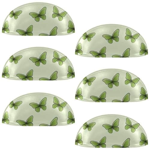RODAILYCAY 6 x Schmetterlings-Schrankknöpfe, Küchenschrankgriffe mit Schrauben, 8,9 cm, moderne Schubladengriffe für Schrank, Tür, 8,9 cm von RODAILYCAY