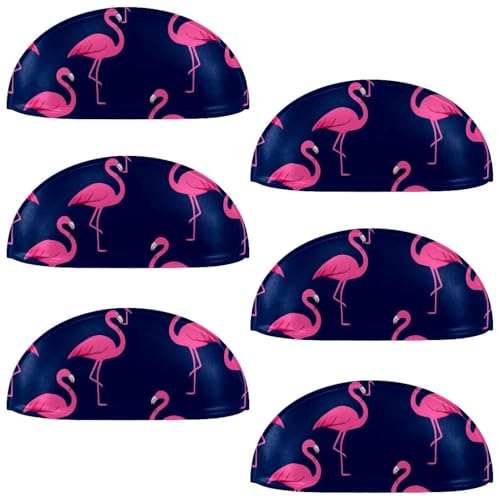 RODAILYCAY Flamingo-Schubladengriffe, Küchenschrankknöpfe mit Schrauben, Schubladengriffen und Knäufen, Schrank-Hardware, 6 Stück von RODAILYCAY