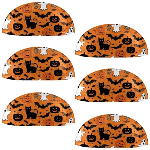 RODAILYCAY Schrankknäufe mit Halloween-Kürbis-Kürbis, schwarze Katze, Fledermaus, moderne Küchenschrankgriffe mit Schrauben, Schubladengriffe für Schrank, Tür, 6 Stück RODAILYCAY Schrankknäufe mit Halloween-Kürbis-Kürbis, schwarze Katze, Fledermaus, moderne Küchenschrankgriffe mit Schrauben, Schubladengriffe für Schrank, Tür, 6 Stück von RODAILYCAY