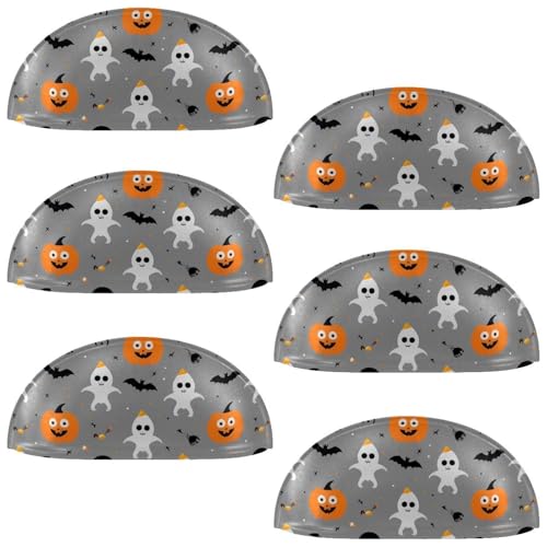 RODAILYCAY Schrankknauf, Halloween-Kürbis-Geist, Fledermaus, 8,9 cm, moderne Küchenschrankgriffe mit Schrauben, Schubladengriffe, für Schrank, Tür, 6 Stück RODAILYCAY Schrankknauf, Halloween-Kürbis-Geist, Fledermaus, 8,9 cm, moderne Küchenschrankgriffe mit Schrauben, Schubladengriffe, für Schrank, Tür, 6 Stück von RODAILYCAY