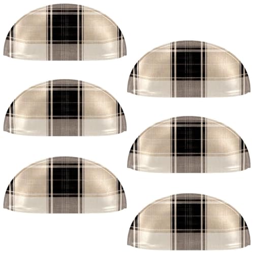 RODAILYCAY Schrankknauf, kariertes Muster, Küchenschrankgriffe mit Schrauben, 8,9 cm, moderne Schubladengriffe für Schrank, Tür, 6 Stück RODAILYCAY Schrankknauf, kariertes Muster, Küchenschrankgriffe mit Schrauben, 8,9 cm, moderne Schubladengriffe für Schrank, Tür, 6 Stück von RODAILYCAY