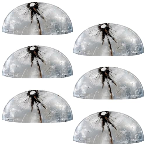 RODAILYCAY Schrankknöpfe, Löwenzahn, 8,9 cm, moderne Küchenschrankgriffe mit Schrauben, Schubladengriffe für Schrank, Tür, 6 Stück RODAILYCAY Schrankknöpfe, Löwenzahn, 8,9 cm, moderne Küchenschrankgriffe mit Schrauben, Schubladengriffe für Schrank, Tür, 6 Stück von RODAILYCAY