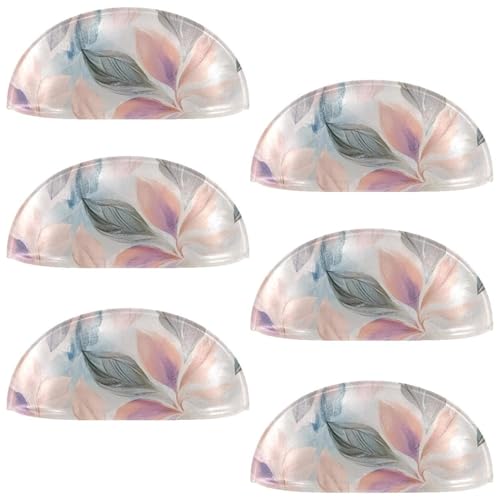 RODAILYCAY Schubladengriffe, Aquarell-Blume, 8,9 cm, 6 Stück, für Küchenschrank, Schubladengriffe, Küchenschrankknöpfe und -griffe, Schrank-Hardware von RODAILYCAY
