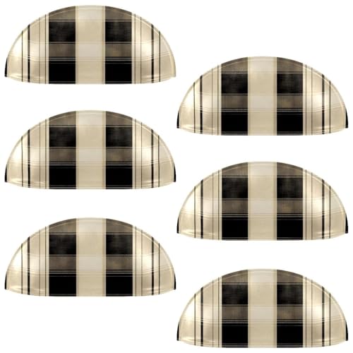 RODAILYCAY Schubladengriffe, Küchengriffe, klassisches Gittermuster, halbrunde Schubladengriffe und Knäufe, Doppellochgriff für Schubladen, Schrank, Kleiderschrank, Schrank-Hardware, 6 Packungen RODAILYCAY Schubladengriffe, Küchengriffe, klassisches Gittermuster, halbrunde Schubladengriffe und Knäufe, Doppellochgriff für Schubladen, Schrank, Kleiderschrank, Schrank-Hardware, 6 Packungen von RODAILYCAY
