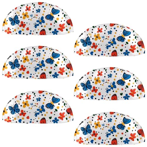 RODAILYCAY Schubladengriffe, bunte Schmetterlinge mit Blumenmuster, Küchengriffe, halbrunde Schubladengriffe und Knäufe, Doppellochgriff für Schubladen, Schrank, Kleiderschrank, Schrank-Hardware, 6 RODAILYCAY Schubladengriffe, bunte Schmetterlinge mit Blumenmuster, Küchengriffe, halbrunde Schubladengriffe und Knäufe, Doppellochgriff für Schubladen, Schrank, Kleiderschrank, Schrank-Hardware, 6 von RODAILYCAY