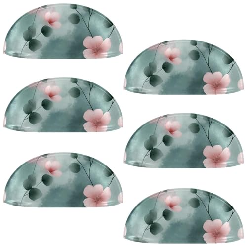 RODAILYCAY Schubladengriffe für Kommoden, 6 Stück, rosa Blume, Schubladengriffe, Küchenschrankknöpfe mit Schrauben, Schrank-Hardware RODAILYCAY Schubladengriffe für Kommoden, 6 Stück, rosa Blume, Schubladengriffe, Küchenschrankknöpfe mit Schrauben, Schrank-Hardware von RODAILYCAY