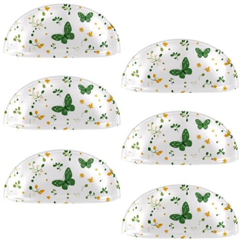 RODAILYCAY Schubladengriffe für Küchenschränke, 8,9 cm, Grün, Schmetterlings-Blumenmuster, Kommodengriffe, Schubladengriffe, Küchenschrankknäufe und Ziehen, Schrank-Hardware, 6 Packungen RODAILYCAY Schubladengriffe für Küchenschränke, 8,9 cm, Grün, Schmetterlings-Blumenmuster, Kommodengriffe, Schubladengriffe, Küchenschrankknäufe und Ziehen, Schrank-Hardware, 6 Packungen von RODAILYCAY
