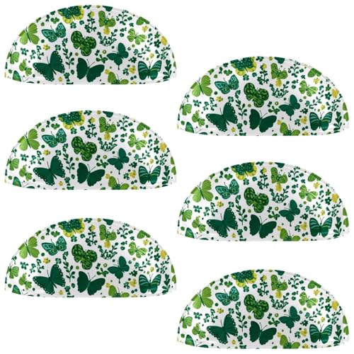 RODAILYCAY Schubladengriffe für Küchenschubladen, grüne Schmetterlings-Blume, halbrunde Schubladengriffe und Knäufe, Doppellochgriff für Schublade, Schrank, Kleiderschrank, 6 Packungen RODAILYCAY Schubladengriffe für Küchenschubladen, grüne Schmetterlings-Blume, halbrunde Schubladengriffe und Knäufe, Doppellochgriff für Schublade, Schrank, Kleiderschrank, 6 Packungen von RODAILYCAY