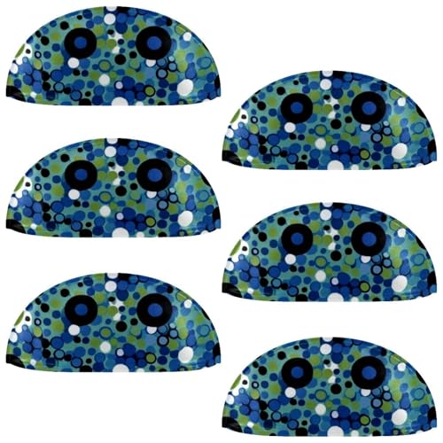 RODAILYCAY Schubladengriffe mit Leopardenmuster, halbrund, Schubladengriffe und Knäufe, Doppellochgriff für Schubladen, Schrank, Kleiderschrank, Schrank-Hardware von RODAILYCAY