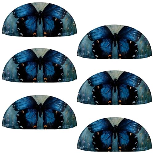 RODAILYCAY Schubladengriffe mit Schmetterlingen, halbrund, Schubladengriffe und Knäufe, Doppellochgriff für Schublade, Schrank, Kleiderschrank, 6 Packungen RODAILYCAY Schubladengriffe mit Schmetterlingen, halbrund, Schubladengriffe und Knäufe, Doppellochgriff für Schublade, Schrank, Kleiderschrank, 6 Packungen von RODAILYCAY