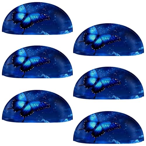 RODAILYCAY Schubladengriffe mit Schmetterlingen, halbrund, Schubladengriffe und Knäufe, Doppellochgriff für Schublade, Schrank, Kleiderschrank, 6 Stück RODAILYCAY Schubladengriffe mit Schmetterlingen, halbrund, Schubladengriffe und Knäufe, Doppellochgriff für Schublade, Schrank, Kleiderschrank, 6 Stück von RODAILYCAY
