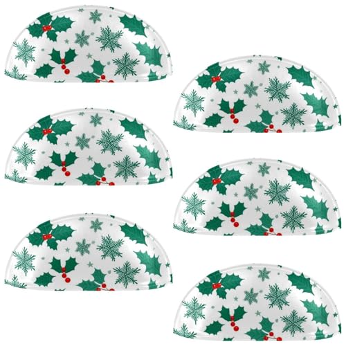 RODAILYCAY Schubladenknöpfe, Weihnachtsschneeflocke, Schrankknöpfe, Kommodenknöpfe, Schubladengriff, für Küchen- und Badezimmerschränke, 6 Stück RODAILYCAY Schubladenknöpfe, Weihnachtsschneeflocke, Schrankknöpfe, Kommodenknöpfe, Schubladengriff, für Küchen- und Badezimmerschränke, 6 Stück von RODAILYCAY