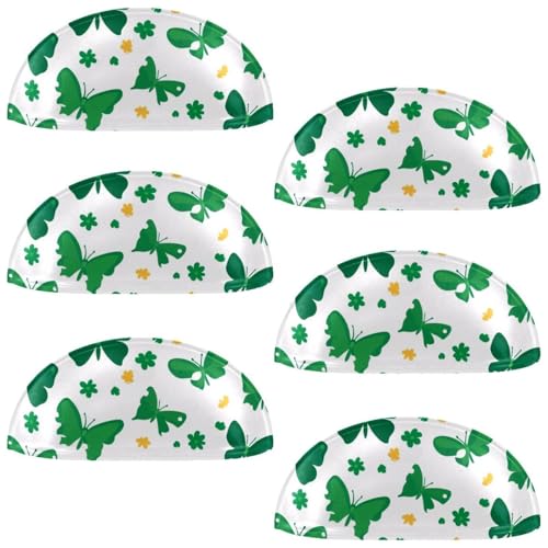 RODAILYCAY Schubladenknöpfe für Küchenschränke, grünes Schmetterlings-Blumenmuster, Muschelförmige Schubladengriffe für Schrank, Kleiderschrank, Möbelbeschläge, 6 Stück RODAILYCAY Schubladenknöpfe für Küchenschränke, grünes Schmetterlings-Blumenmuster, Muschelförmige Schubladengriffe für Schrank, Kleiderschrank, Möbelbeschläge, 6 Stück von RODAILYCAY