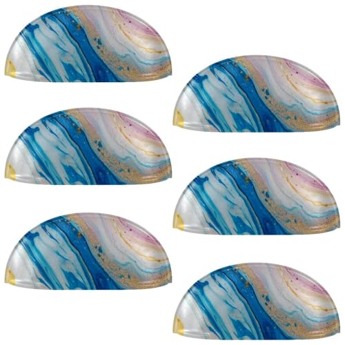 RODAILYCAY Schubladenknöpfe mit Marmor-Textur-Muster, für Küchenschrank, Kommoden, Schubladen, Griffe für Badezimmer, Kleiderschrank, Schrank, Schränke, 6 Stück RODAILYCAY Schubladenknöpfe mit Marmor-Textur-Muster, für Küchenschrank, Kommoden, Schubladen, Griffe für Badezimmer, Kleiderschrank, Schrank, Schränke, 6 Stück von RODAILYCAY